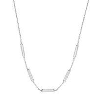 Collana Rosato Donna Bianca in Argento Cubic Zirconia RZBI58
